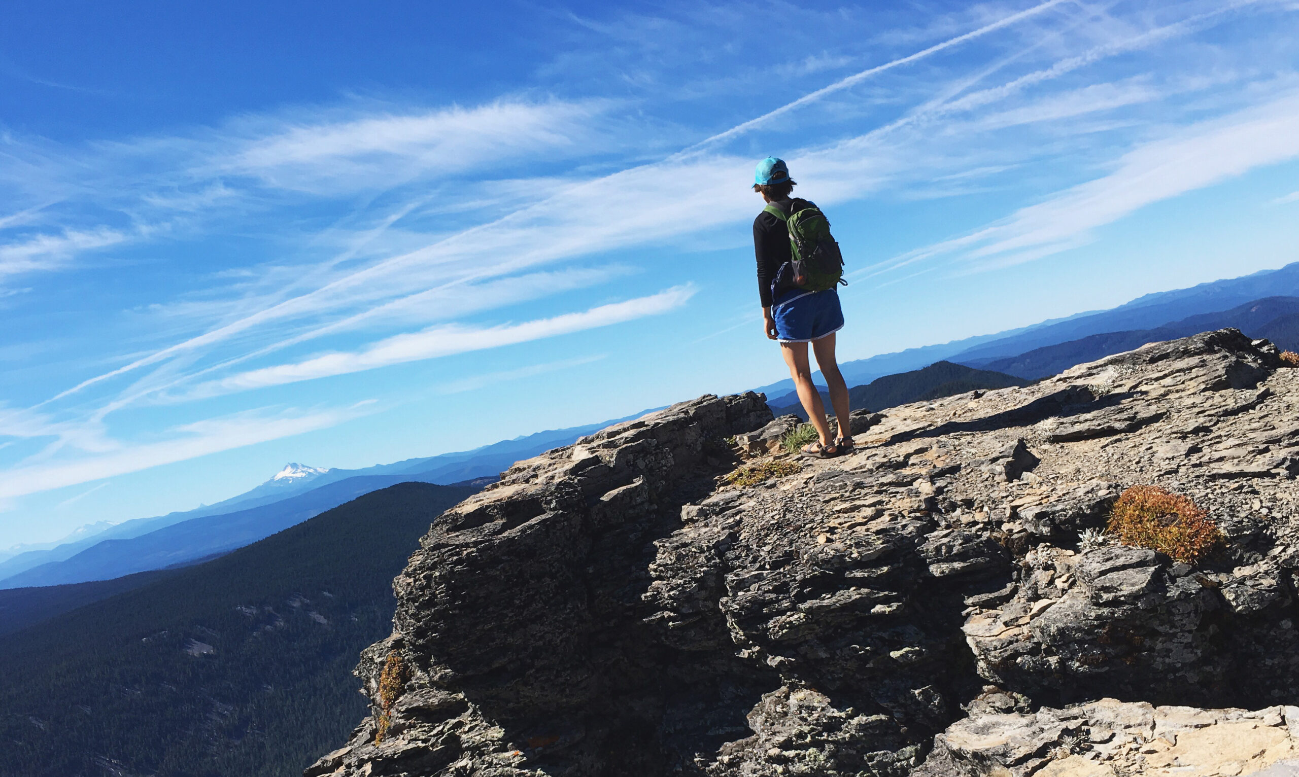 Me standing on a rock outcropping