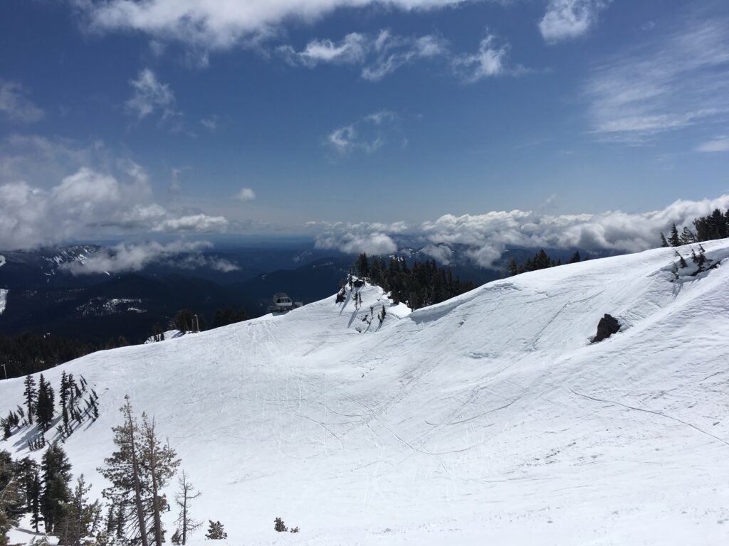 View of the mountain and one of the lifts
