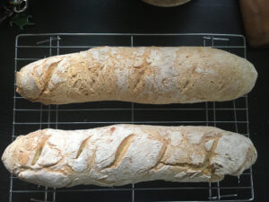 Baguettes fresh from the oven